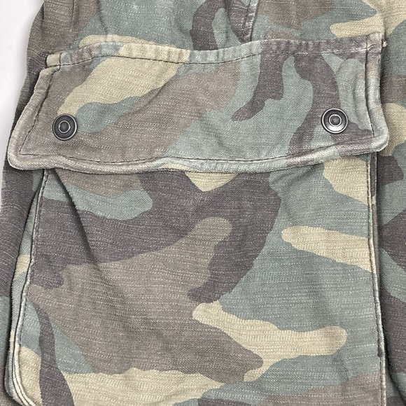 Free People Women's Large Green Camo Not Your Brothers Military Surplus Jacket - Picture 11 of 15